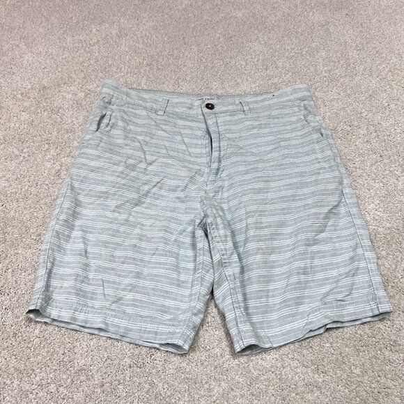 Jack O’Neill Shorts Men’s Blue White Striped Pockets Size 33 - Picture 1 of 12